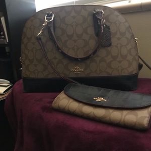 Coach original handbag and wallet